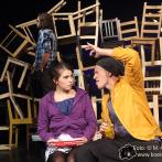 Junges Staatstheater Parchim: Szenenfoto Gelber Mond - Die Ballade von Leila und Lee