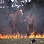 Szenenfoto von der Apachen-Live-Show in Neu Damerow