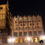 Stralsund - Rathaus bei Nacht